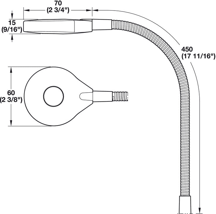 flexible-reading-light-hafele-dimensions