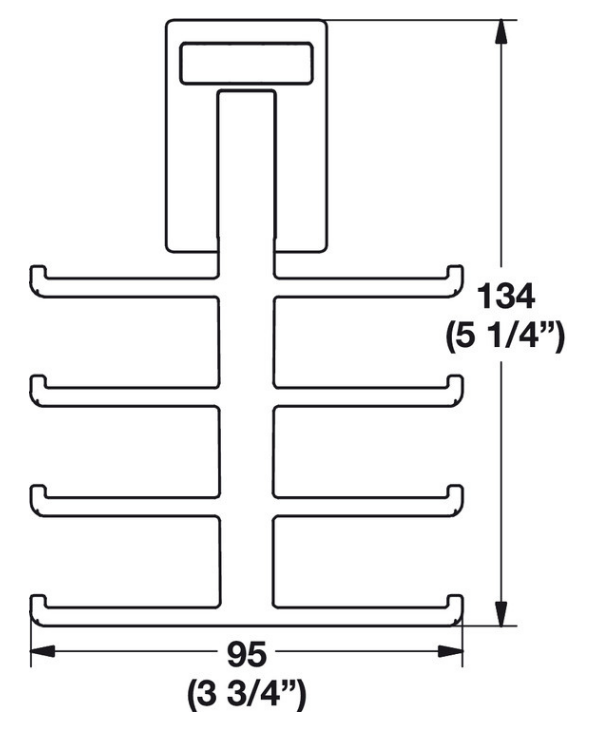 tie-hook-hafele-dimensions