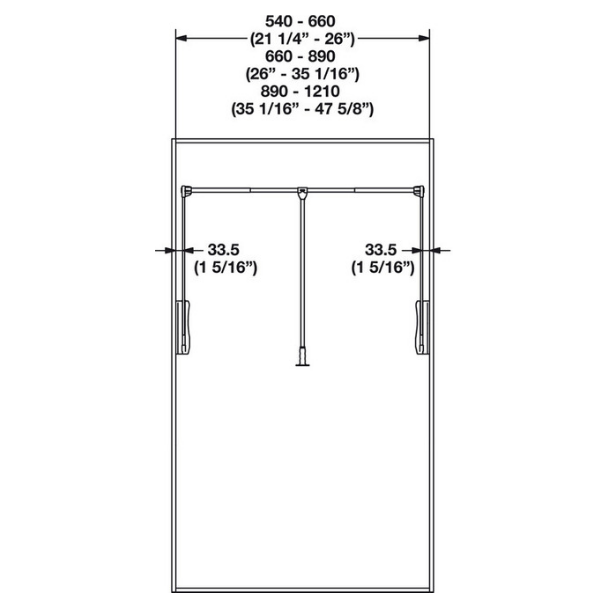 pull-down-closet-rod-hafele-dimensions