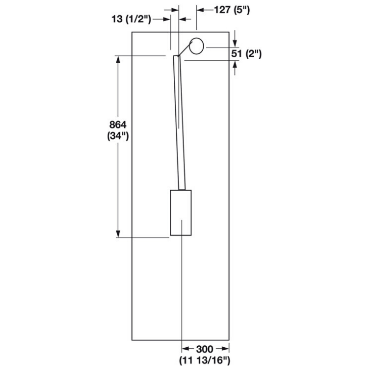 Motorized Closet Rod Pull Down by Hafele