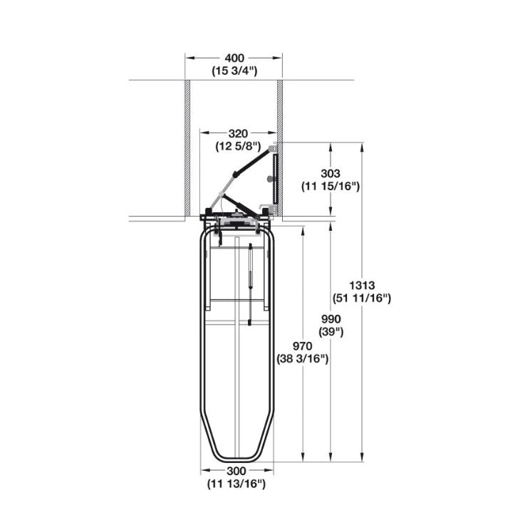 Hafele-ironing-board-rotating-vertical-mount-specs