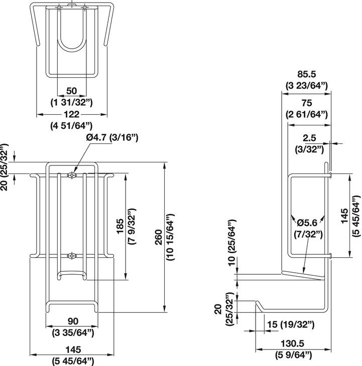 iron-holder-hafele-dimensions