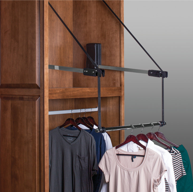Motorized Closet Rod Pull Down by Hafele