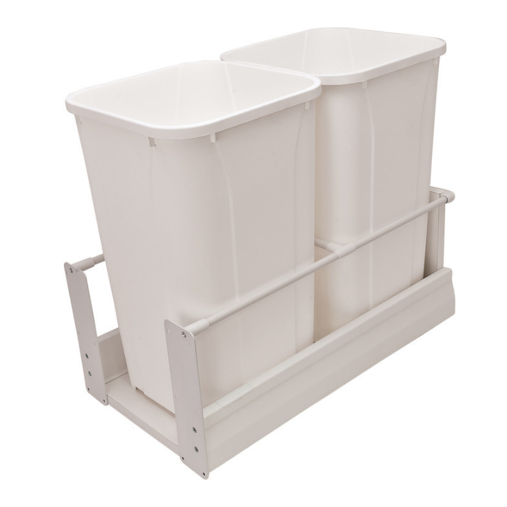 Hafele-Matrix-Waste Bin Pull-Out-white