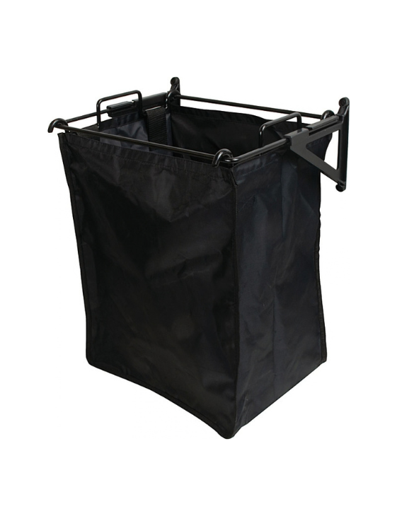 Hafele TAG tilt out hamper with one removable bag, black